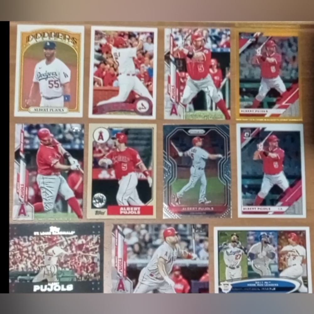 Albert Pujols Baseball Card Lot